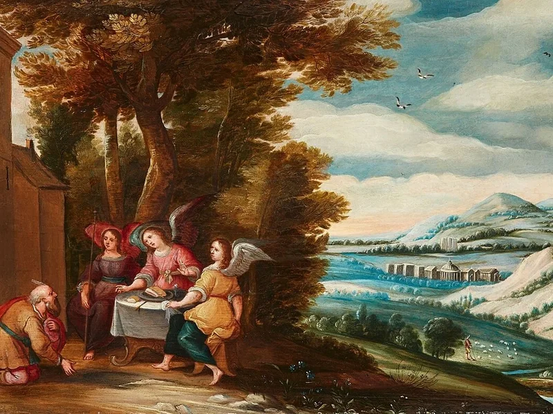 1597-Abraham Snellinck - Abramo e gli angeli